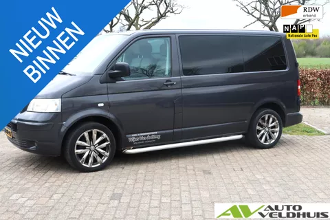 Volkswagen Transporter 2.5 TDI 300 Budgetline DC 2.5t Trekverm./ Airco/ Cruise/ 19&rdquo;LMV/ PDC/ Trekhaak